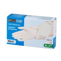 HYGOSTAR unisex Einmalhandschuhe SAFE PREMIUM weiß...