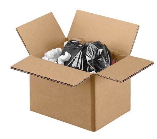 Nestler Wellpapp-Faltkartons 2-wellig braun 22,3 x 16,3 x 15,8 cm Außenmaß, 20 St.