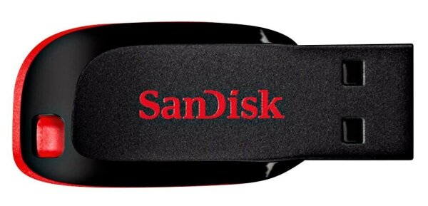 SanDisk USB-Stick Cruzer Blade schwarz, rot 16 GB, 1 St.