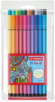 STABILO Pen 68 Filzstifte farbsortiert, 20 St.