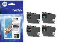 brother LC-421VAL schwarz, cyan, magenta, gelb...