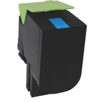 edding EDD-6045  cyan Toner kompatibel zu LEXMARK 80C2HC0