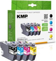 KMP B101V schwarz, cyan, magenta, gelb Druckerpatronen...