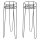 WAGNER® design yourself Pflanzenständer GH 0660 Metall, Ø 20,0 cm schwarz rund, 2 St.