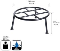 WAGNER® design yourself Pflanzenständer GH 0682 Metall, Ø 58,0 cm schwarz rund, 1 St.