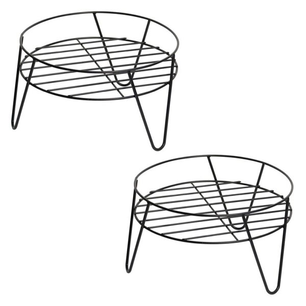 WAGNER® design yourself Pflanzenständer GH 0620 Metall, Ø 34,0 cm schwarz rund, 2 St.