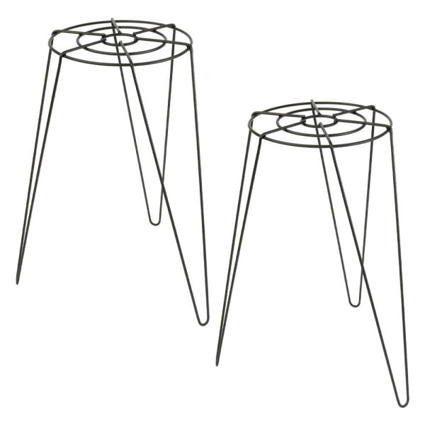 WAGNER® design yourself Pflanzenständer GH 0560 Metall, Ø 30,0 cm schwarz rund, 2 St.