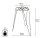 WAGNER® design yourself Pflanzenständer GH 0560 Metall, Ø 30,0 cm schwarz rund, 2 St.