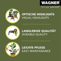 WAGNER® design yourself Pflanzenständer GH 0680 Metall, Ø 38,0 cm schwarz rund, 1 St.