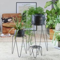 WAGNER® design yourself Pflanzenständer GH 0520 Metall, Ø 22,0 cm schwarz rund, 2 St.