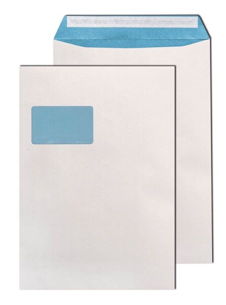 MAILmedia Versandtaschen DIN C4 mit Fenster weiß 100 St.