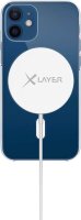 XLAYER Wireless Charging Pad Magnetic Induktive Ladestation weiß, Kabellänge: 1,5 m, 15 Watt