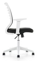 rocada Bürostuhl, R907002 Stoff schwarz, Gestell weiß