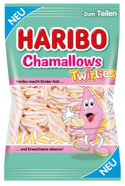 HARIBO Chamallows Twirlies Marshmallows 200,0 g, 1 Pack