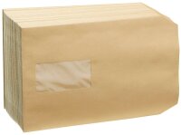MAILmedia Versandtaschen DIN C5 mit Fenster braun 250 St.