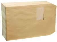 MAILmedia Versandtaschen DIN C4 mit Fenster braun 250 St.