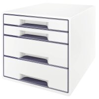 LEITZ Schubladenbox WOW CUBE  perlweiß/grau...