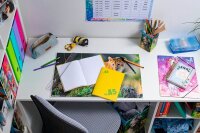 HERMA Heftumschlag transparent gelb Kunststoff DIN A5