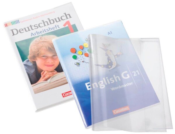 HERMA Buchumschlag Workbook transparent DIN A4