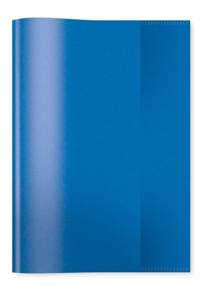 HERMA Heftumschlag transparent blau Kunststoff DIN A5