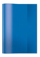 HERMA Heftumschlag transparent blau Kunststoff DIN A5