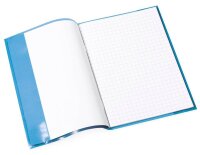 HERMA Heftumschlag transparent blau Kunststoff DIN A5