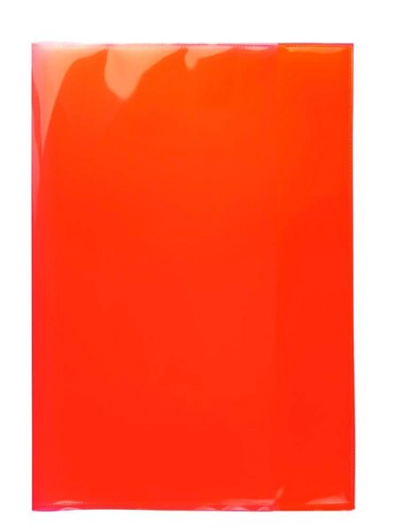 HERMA Heftumschlag PLUS transparent/rot DIN A4, 1 St.