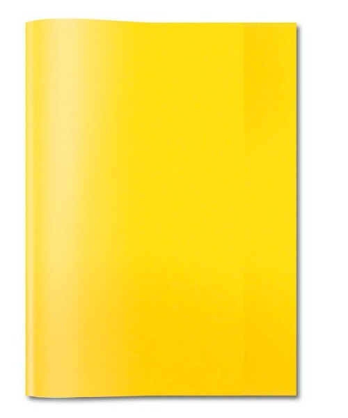 HERMA Heftumschlag transparent gelb Kunststoff DIN A4