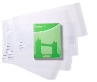 HERMA Buchumschläge BASIC transparent 54,0 x 26,7 cm