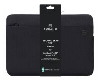 TUCANO Laptoptasche MacBook Pro 15 Zoll/16 Zoll, Notebook 15,6 Zoll Kunstfaser schwarz BFTMB16-BK bis 40,6 cm (16 Zoll)