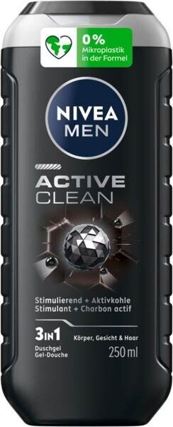 NIVEA MEN Active Clean Duschgel & Shampoo 250 ml