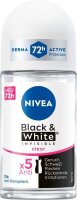 NIVEA Black & White Invisible Clear Deo-Roller 50,0 ml