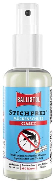 BALLISTOL STICHFREI® CLASSIC Mückenschutz-Spray 100 ml, 1 St.