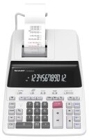 SHARP CS-2635LW Tischrechner druckend lichtgrau