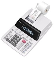 SHARP CS-2635LW Tischrechner druckend lichtgrau