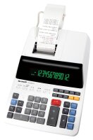SHARP EL-2607LG Tischrechner druckend lichtgrau