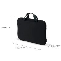 DICOTA Laptoptasche SmartSleeve ONE Recycling-PET schwarz...