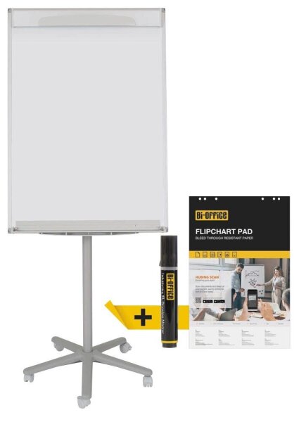 AKTION: Bi-Office Flipchart DESIGN EA48061824 + GRATIS 1 Boardmarker + 1 Flipchartblock