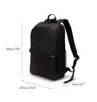 DICOTA Laptop-Rucksack Backpack ONE Recycling-PET schwarz 15,0 l bis 40,6 cm (16 Zoll)