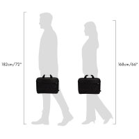 DICOTA Laptoptasche Top Traveller ONE Recycling-PET schwarz D32093-RPET bis 35,8 cm (14,1 Zoll)