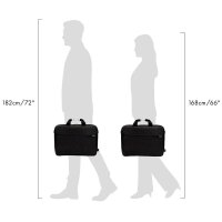 DICOTA Laptoptasche Top Traveller ONE Recycling-PET schwarz D32099-RPET bis 44,0 cm (17,3 Zoll)