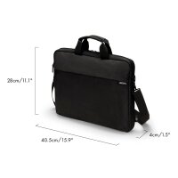 DICOTA Laptoptasche Slim Case ONE Recycling-PET schwarz...