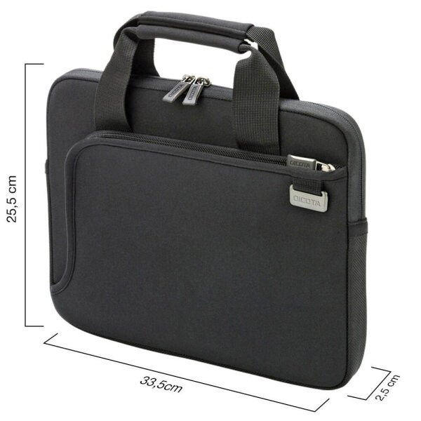 DICOTA Laptoptasche Laptop Sleeve SMART Kunstfaser schwarz D31180-RPET bis 33,8 cm (13,3 Zoll)