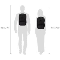 DICOTA Laptop-Rucksack Rucksack COMPANION Kunstfaser schwarz 17,0 l bis 40,6 cm (16 Zoll)
