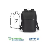 DICOTA Laptop-Rucksack COMMUTER Kunstfaser schwarz 16,0 l bis 40,6 cm (16 Zoll)