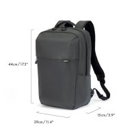 DICOTA Laptop-Rucksack COMMUTER Kunstfaser grau, reflektierend 16,0 l bis 40,6 cm (16 Zoll)