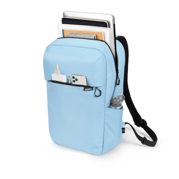 DICOTA Laptop-Rucksack COMMUTER Kunstfaser ice blue 16,0 l bis 40,6 cm (16 Zoll)