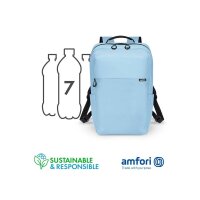 DICOTA Laptop-Rucksack COMMUTER Kunstfaser ice blue 16,0 l bis 40,6 cm (16 Zoll)