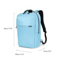 DICOTA Laptop-Rucksack COMMUTER Kunstfaser ice blue 16,0 l bis 40,6 cm (16 Zoll)