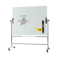 Bi-Office mobile Glas-Magnettafel 150,0 x 120,0 cm...